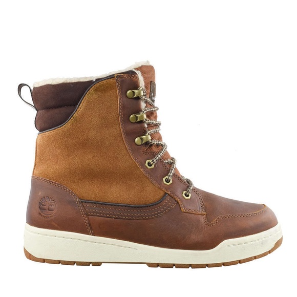 Timberland Gently Used Men's Raystown Waterproof Leather Brown Boots Size 7.5 - Picture 1 of 16